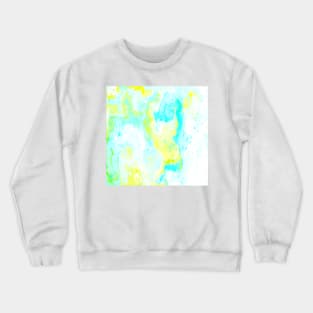 Swirling Yellow and Blue Crewneck Sweatshirt